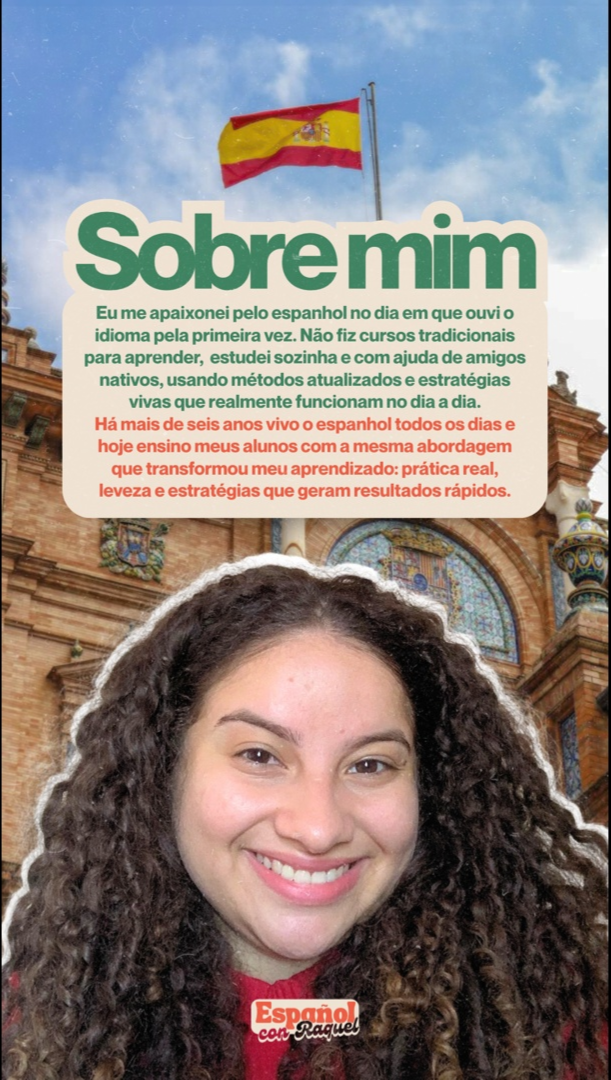 Professora Raquel sorrindo para os futuros alunos